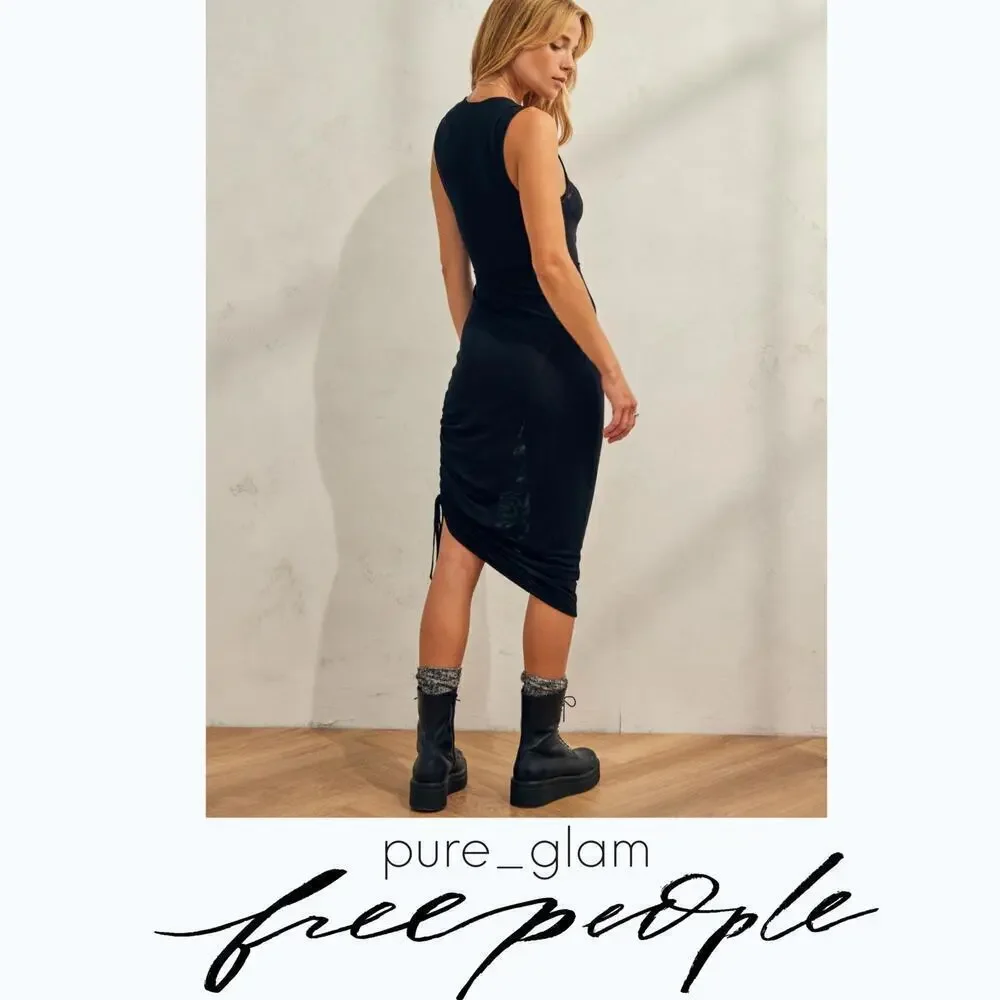 Free People mesh dress convertible midi or mini